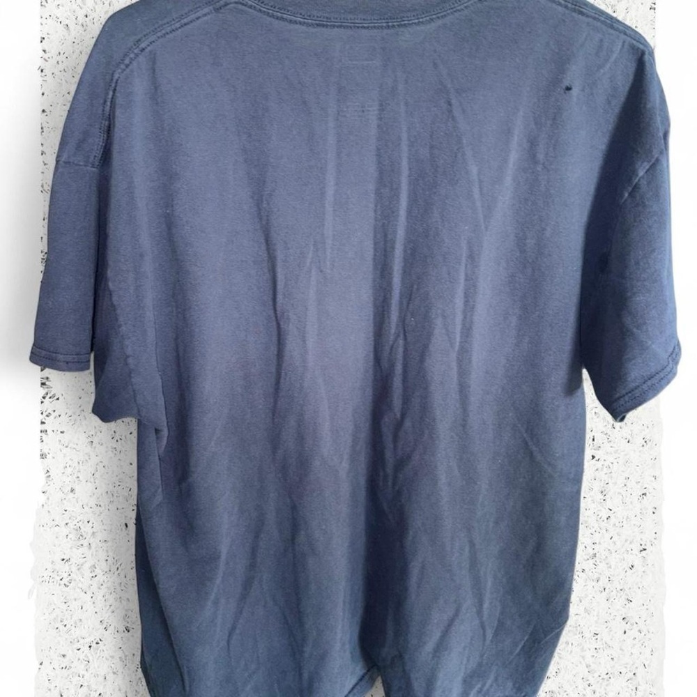 Genuine Merchandise Navy T-Shirt with Red and White Logo - Picture 4 of 4